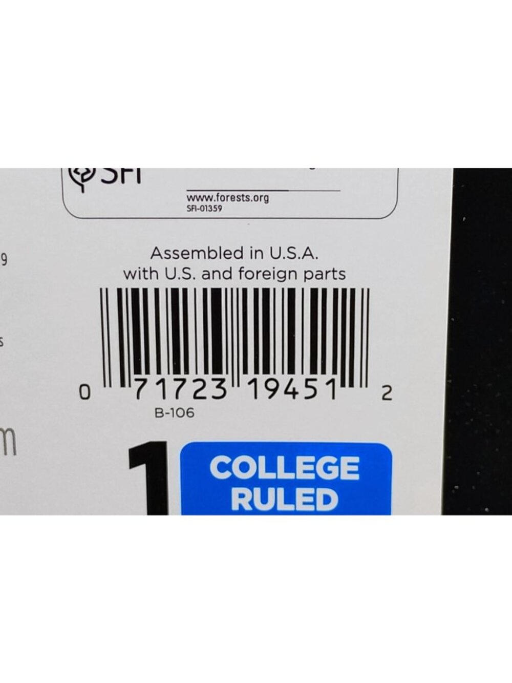 Five Star College Ruled 1 Subject Notebook 80 Sheets 11x8.5" Durable - Picture 4 of 8